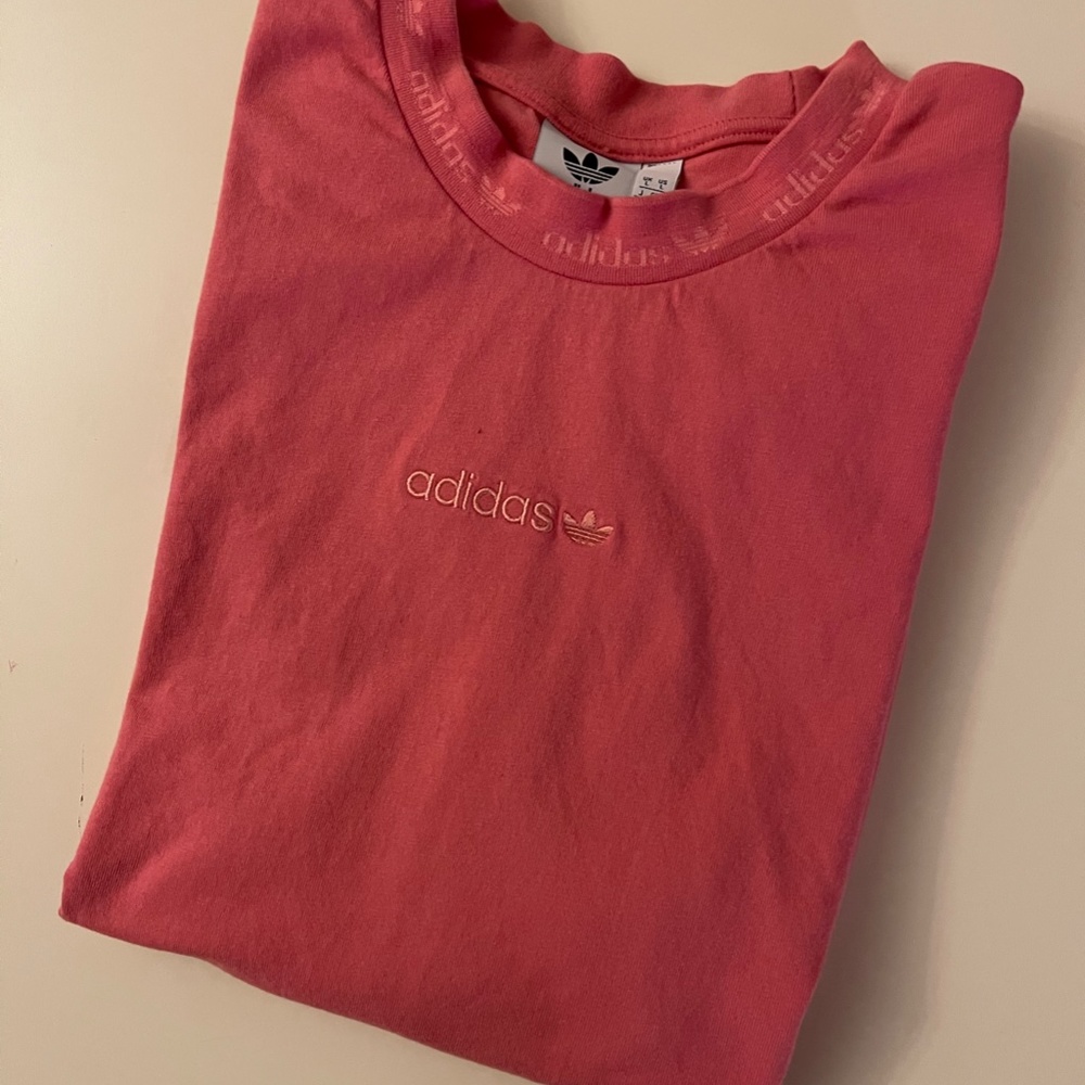 Adidas Pink Short Sleeve T-Shirt - L